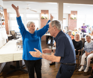 Residents celebrating